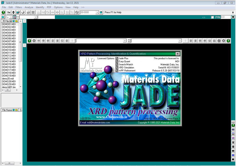 Download MDI JADE XRD Analysis